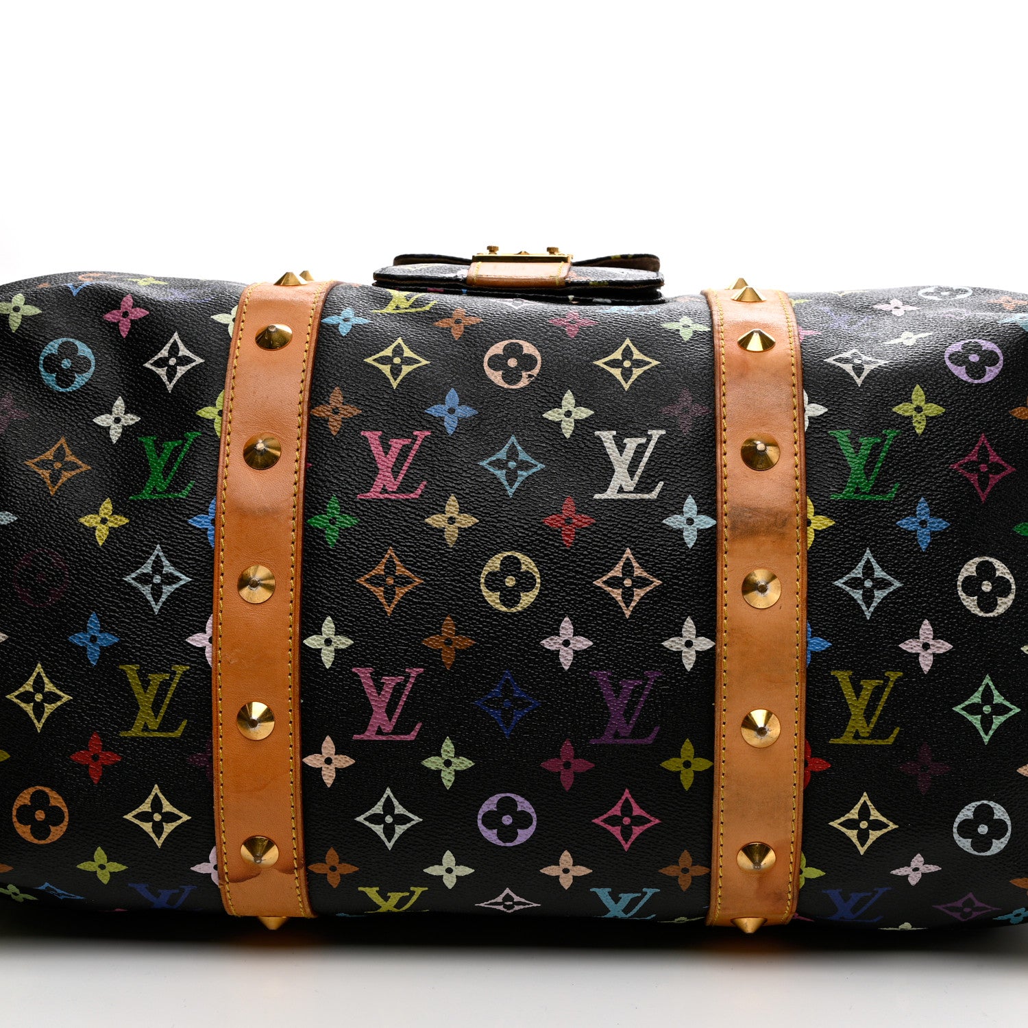 Louis Vuitton Monogram Multicolor Keepall 45 Black 12 of 20