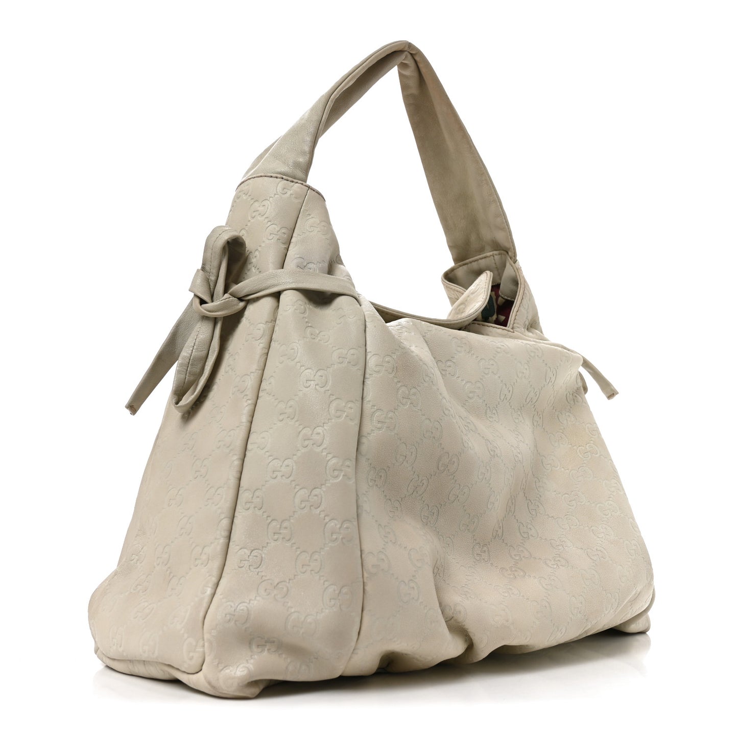Guccissima Medium Hysteria Tote Ivory