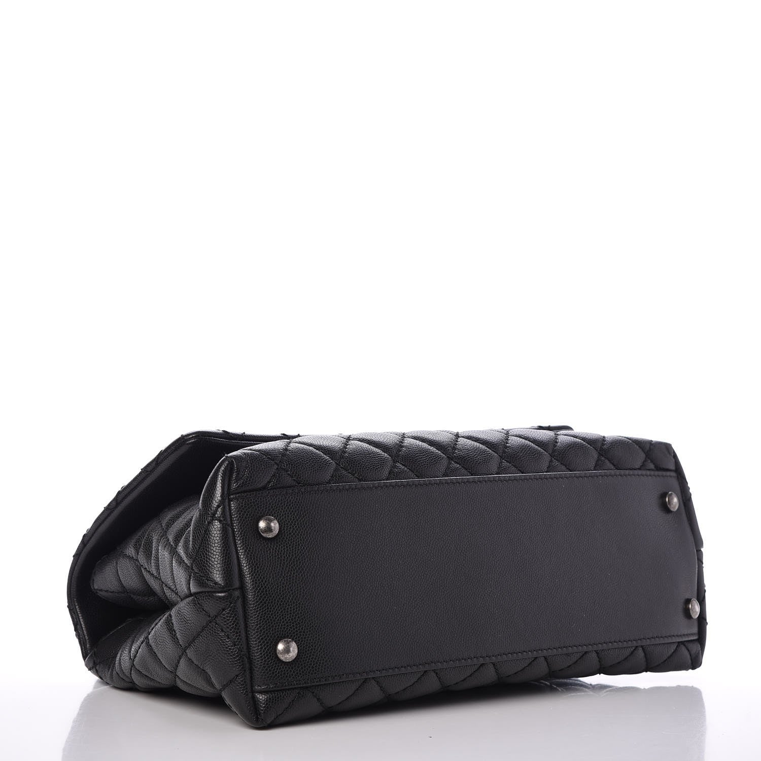 Chanel Caviar Quilted Small Coco Handle Flap Black 4 of 9