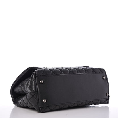 Chanel Caviar Quilted Small Coco Handle Flap Black 4 of 9