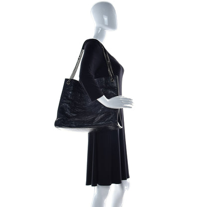 Saint Laurent Crinkled Calfskin Matelasse Monogram Niki Shoulder Bag Black 3 of 9