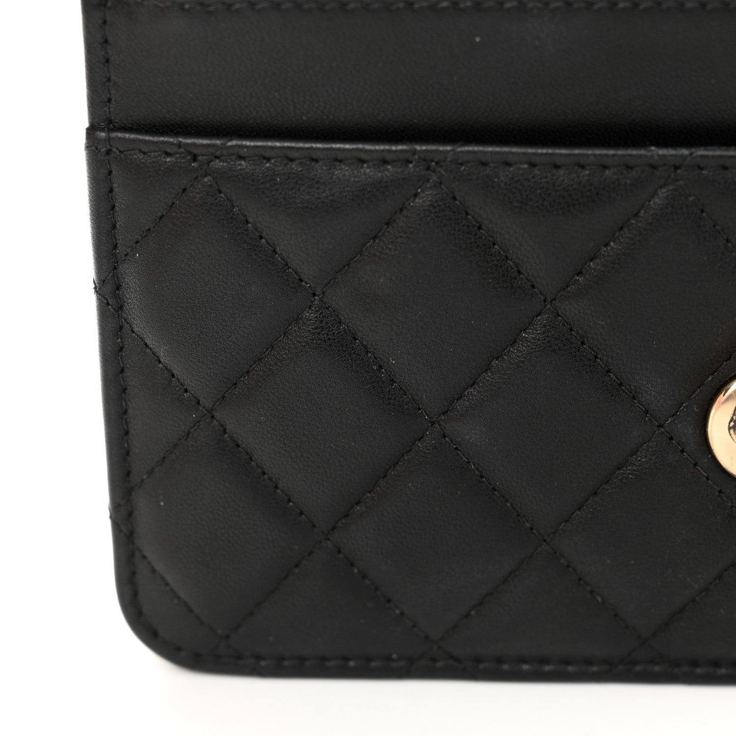 Chanel Lambskin Quilted Trendy CC Wallet On Chain WOC Black 14 of 15