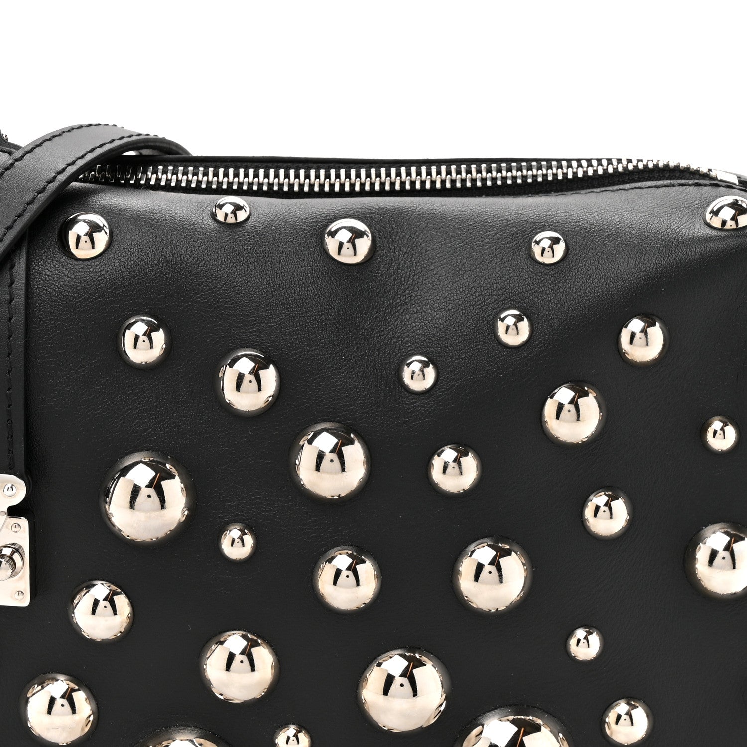 Louis Vuitton LV X YK Taurillon Brass Metal Dots Side Trunk Black 7 of 9