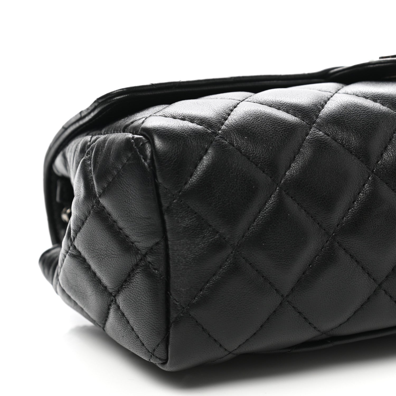 Chanel Lambskin Quilted Flap Cosmetic Case Black 8 of 11