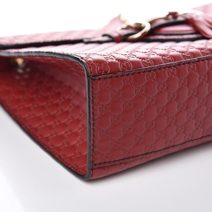 Gucci Microguccissima Medium Emily Chain Shoulder Bag Red 8 of 11