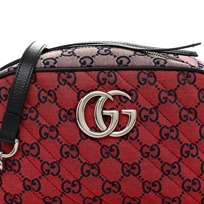 Gucci Monogram Multicolor Matelasse Diagonal Small GG Marmont Chain Shoulder Bag Red Blue Yellow Green Pink 8 of 10
