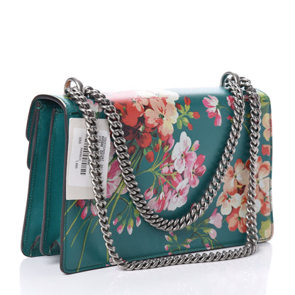 Gucci Calfskin Blooms Print Small Dionysus Shoulder Bag Bright Emerald Multicolor 3 of 9