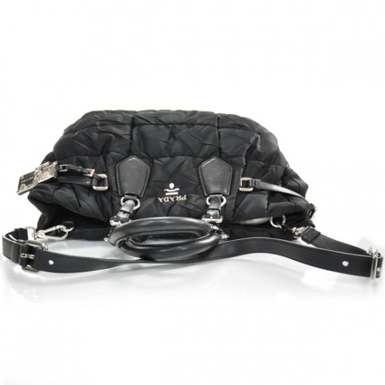 Prada Tessuto Nylon Quilted Tote Nero 6 of 10
