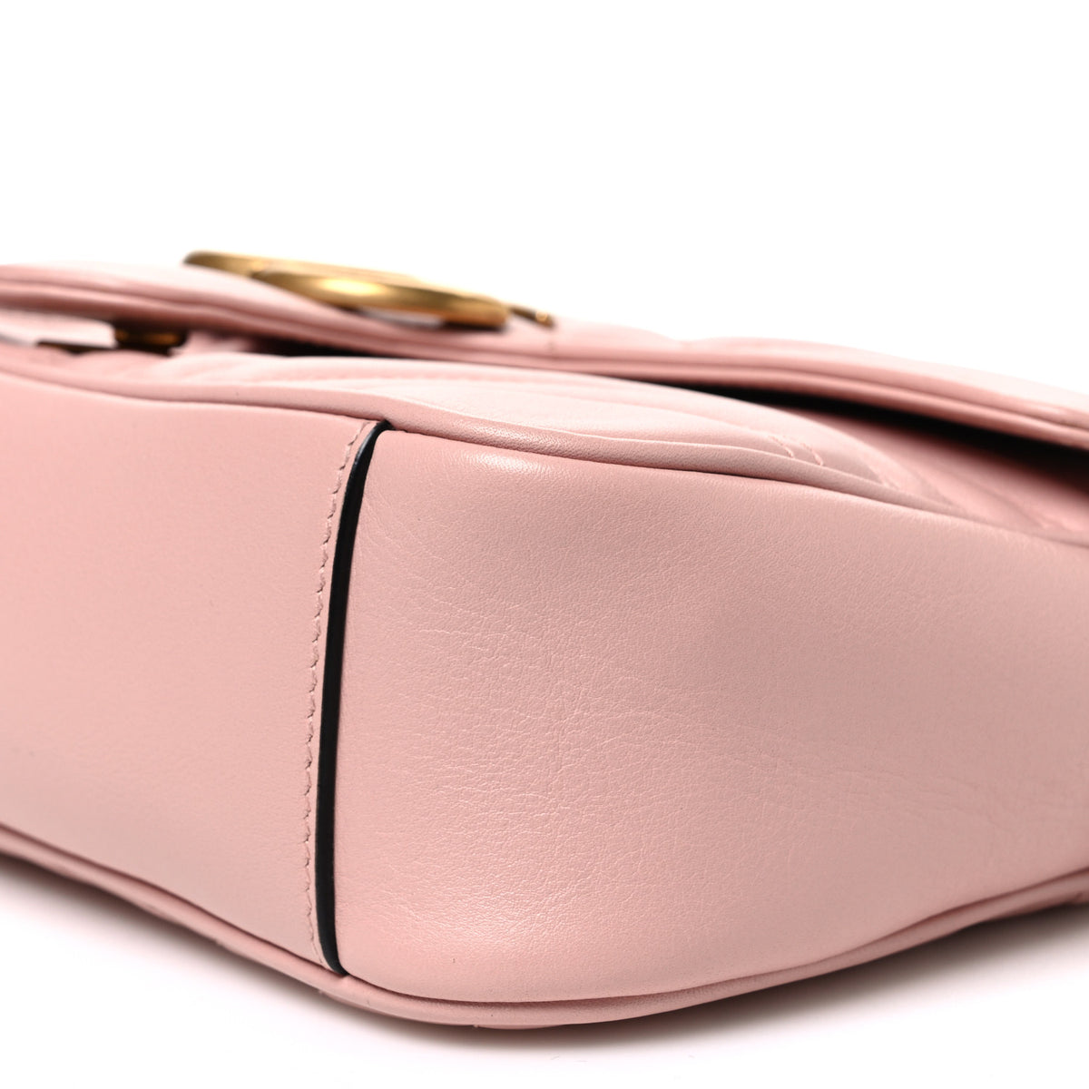 Calfskin Matelasse Small GG Marmont Shoulder Bag Perfect Pink