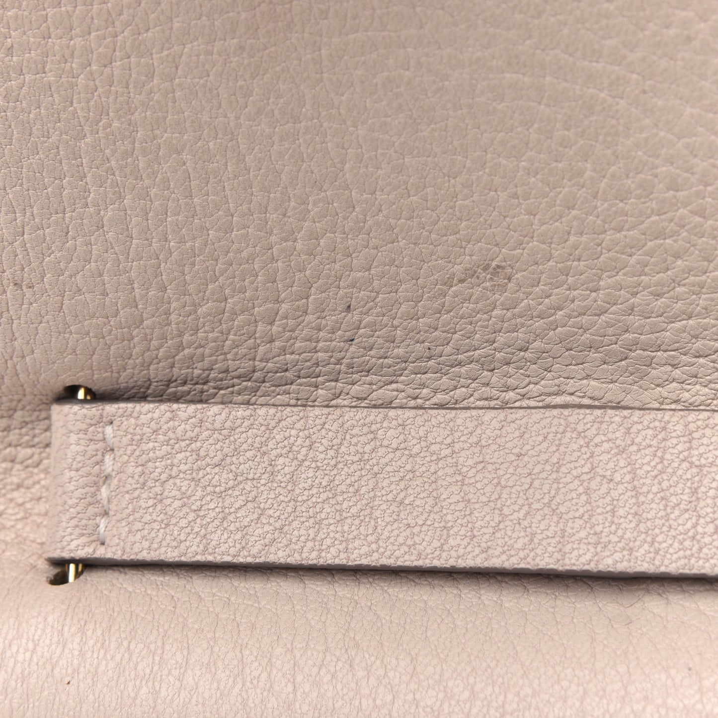Grained Lambskin Mini Drew Shoulder Bag Biscotti Beige