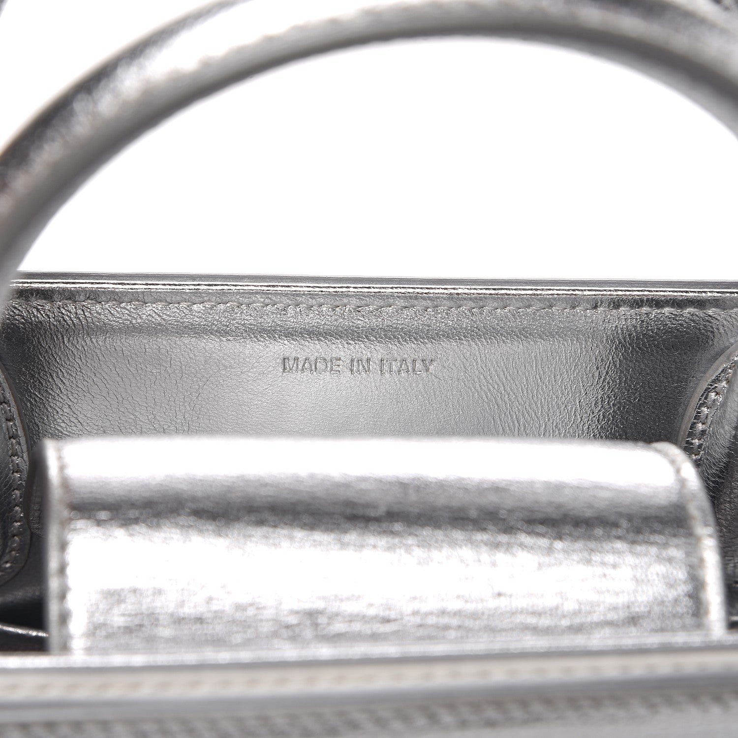 Christian Dior Metallic Grained Calfskin Mini Diorever Flap Silver 7 of 8