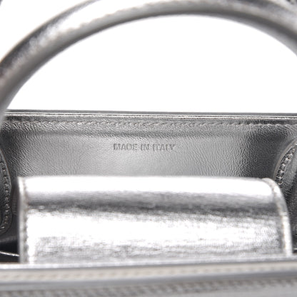 Christian Dior Metallic Grained Calfskin Mini Diorever Flap Silver 7 of 8