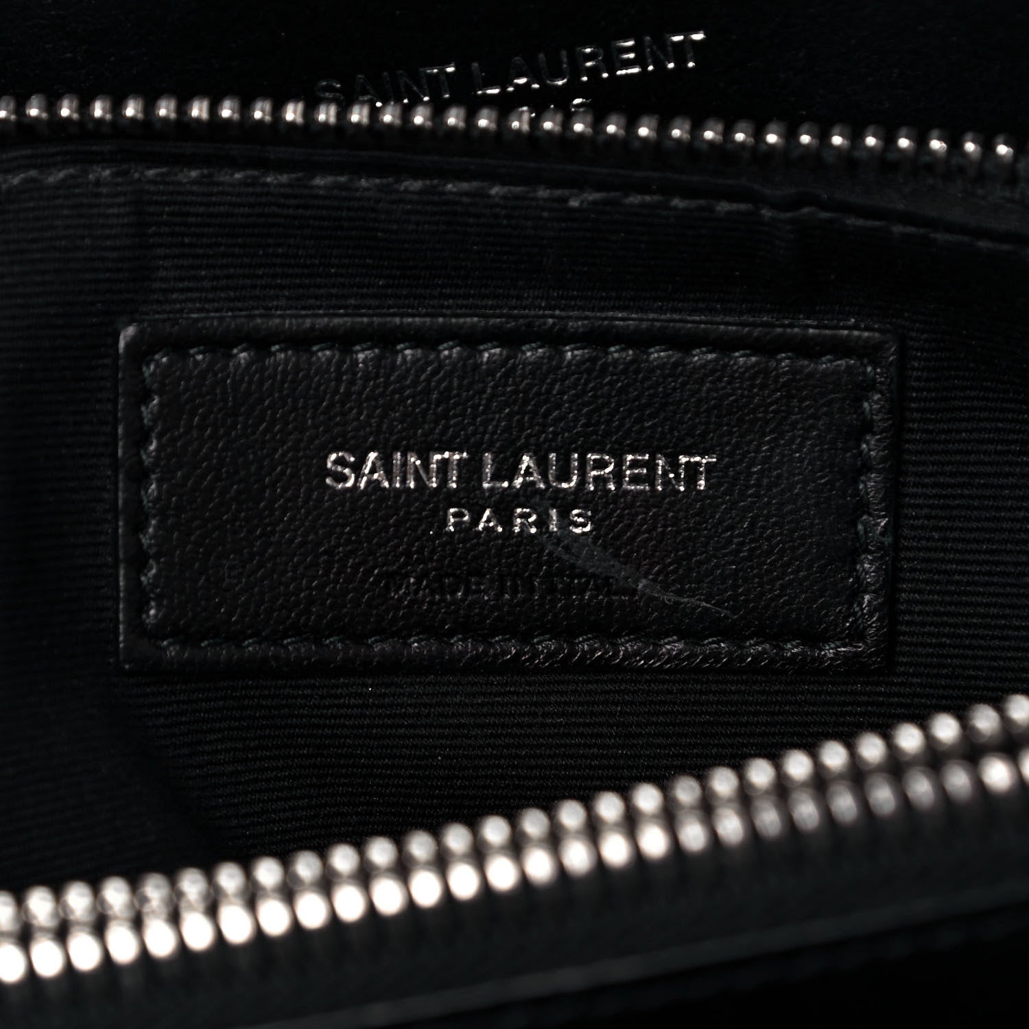 Saint Laurent Calfskin Y Quilted Monogram Large Loulou Chain Satchel Black 6 of 17