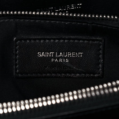 Saint Laurent Calfskin Y Quilted Monogram Large Loulou Chain Satchel Black 6 of 17