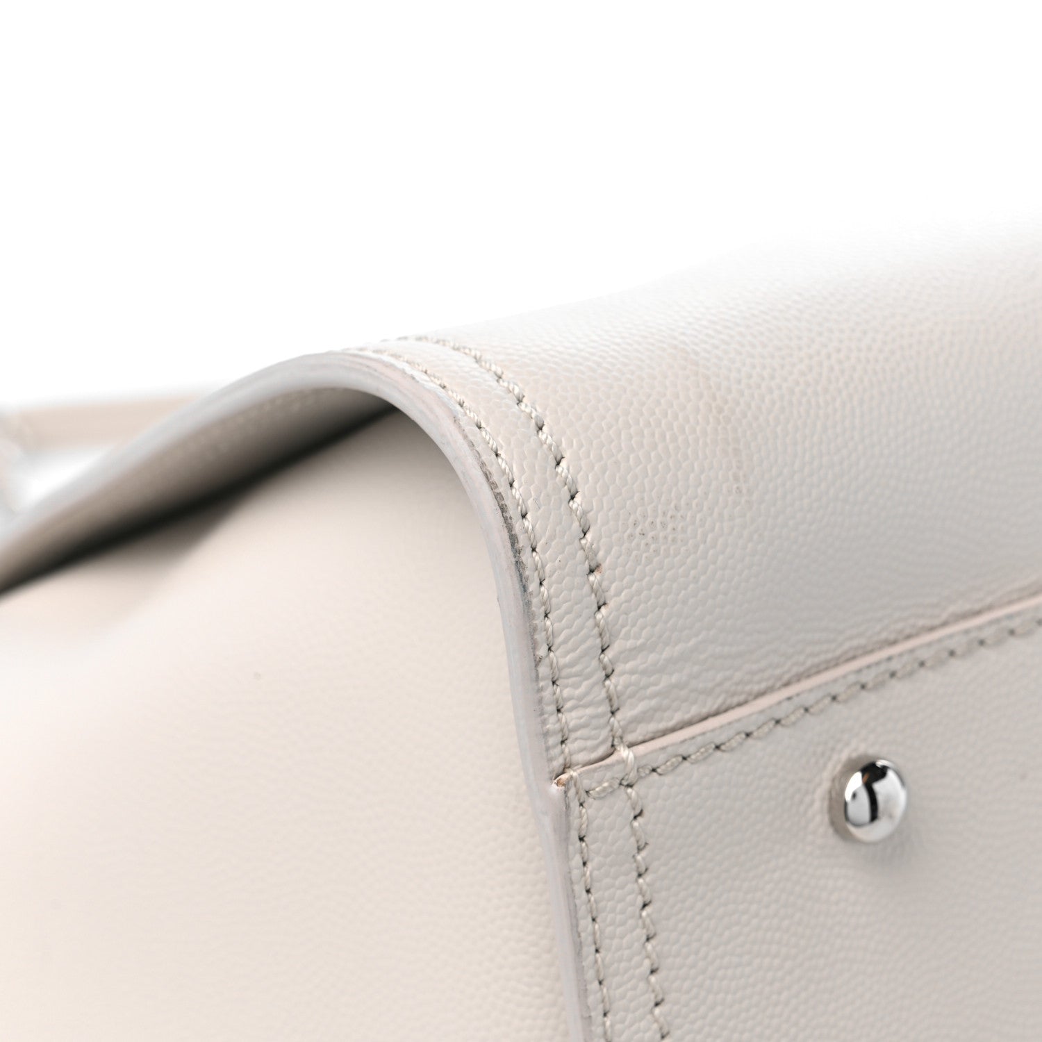 Chanel Caviar Medium Studded Deauville Tote White 10 of 15