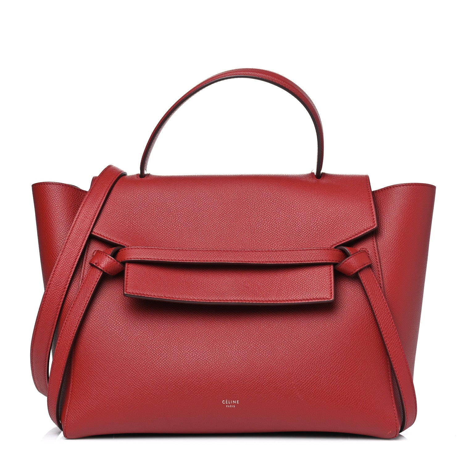 Celine Grained Calfskin Mini Belt Bag Rust 1 of 7