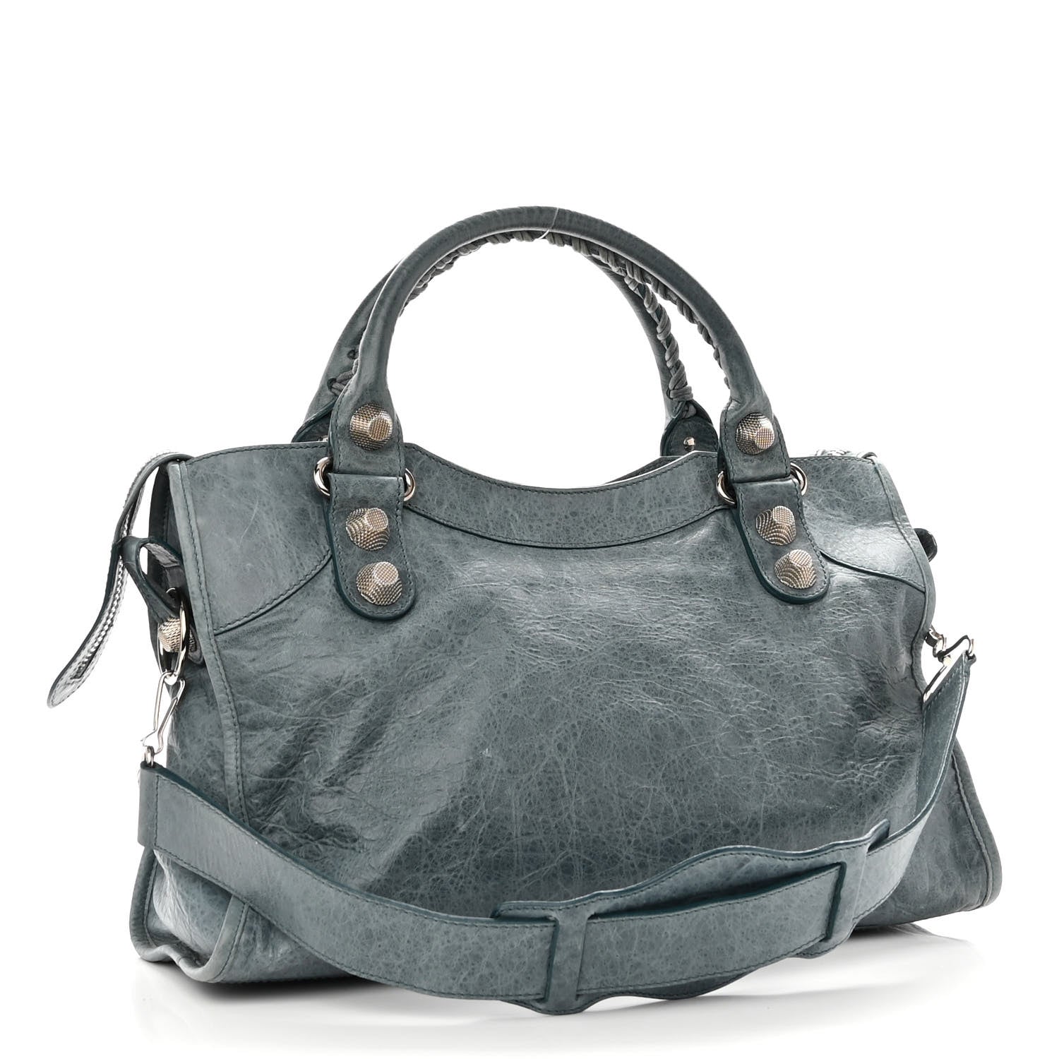 Balenciaga Agneau Giant 21 Silver Hardware City Cyclade 2 of 12
