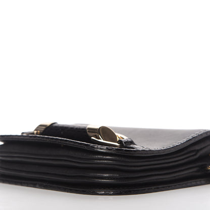 Jimmy Choo Lambskin Elaphe Zadie Flap Bag Black 7 of 10