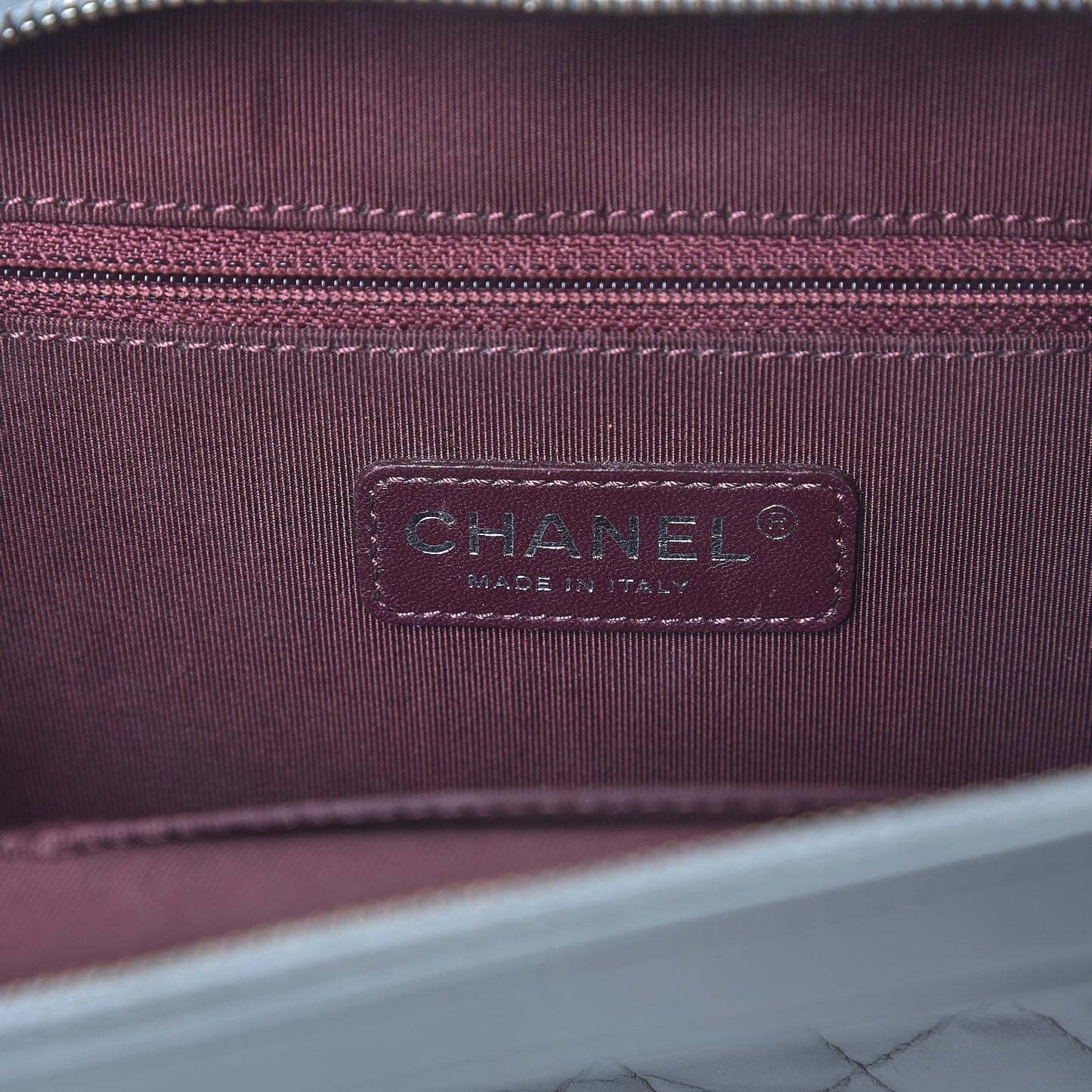 Lambskin Quilted Small Coco Boy Camera Case Grey