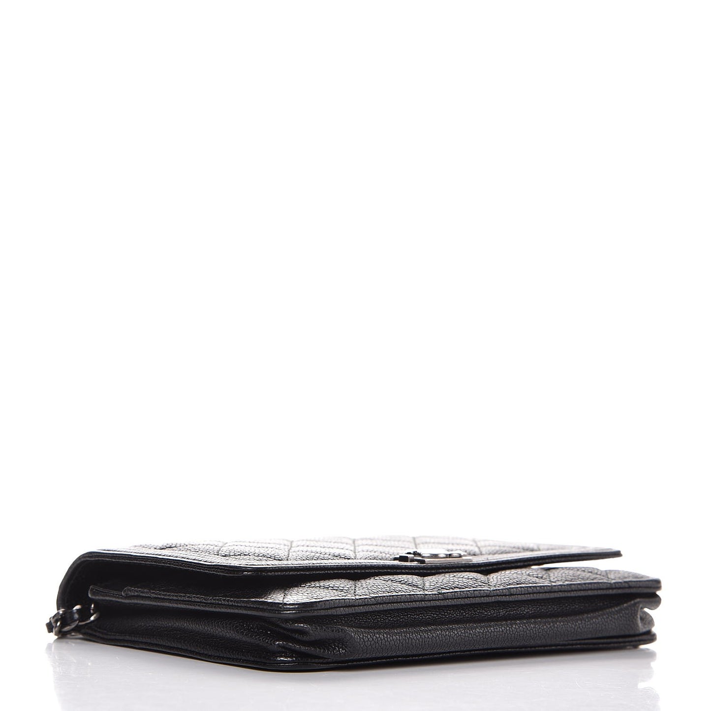 Caviar Quilted Boy Wallet On Chain WOC Black