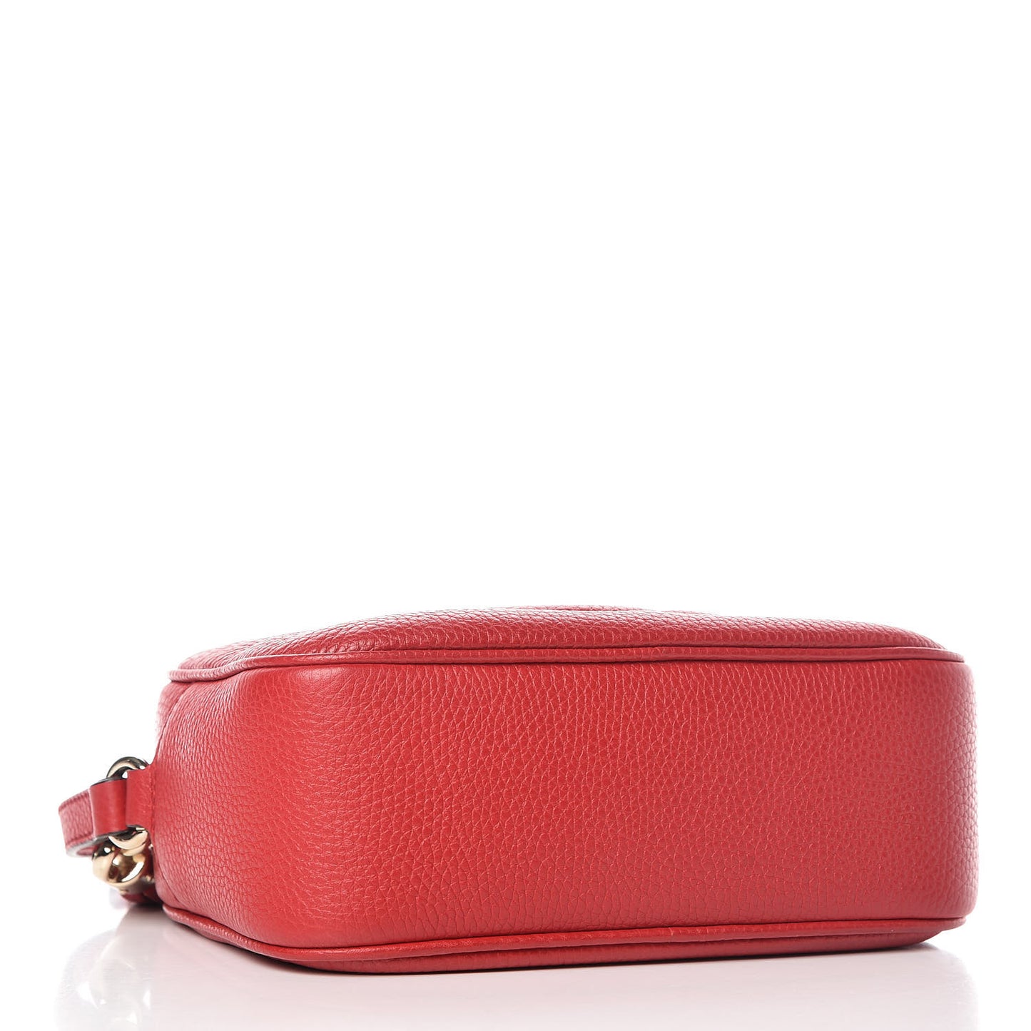 Pebbled Calfskin Small Soho Disco Bag Tabasco Red