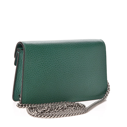 Gucci Calfskin Super Mini Dionysus Shoulder Bag Emerald 3 of 9