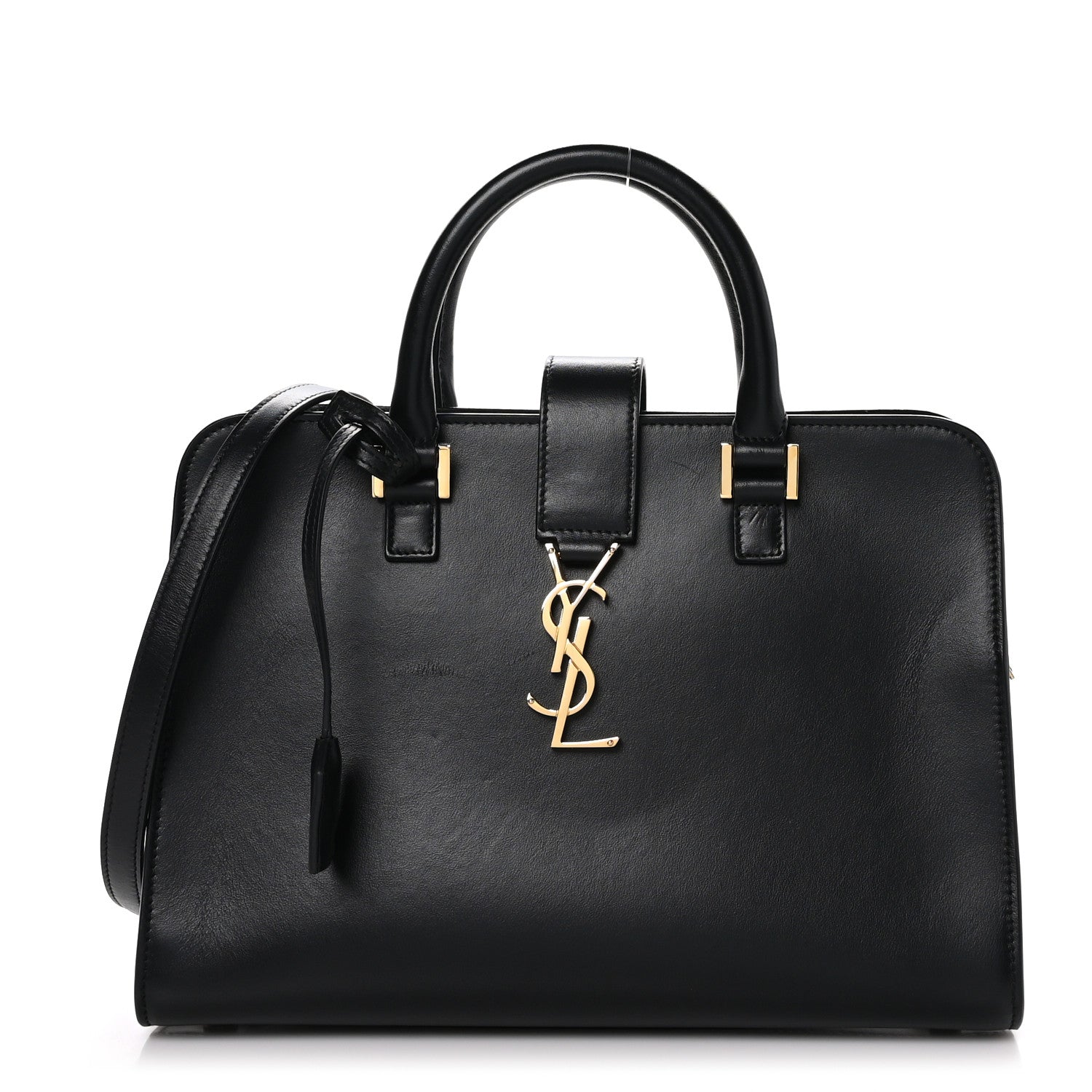 Saint Laurent Calfskin Monogram Baby Cabas Black 1 of 8