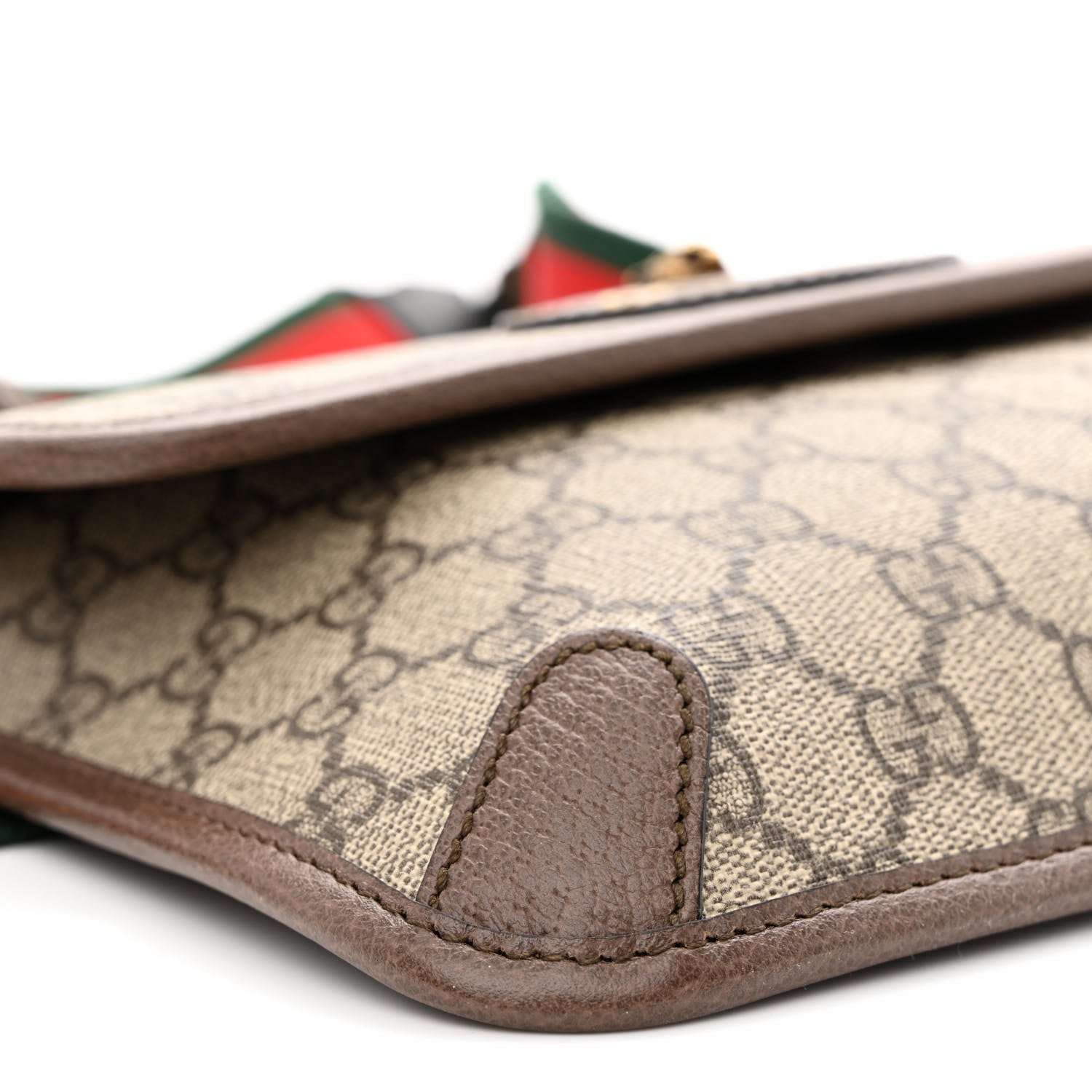 Gucci GG Supreme Monogram Neo Vintage Web Belt Bag Brown 9 of 11