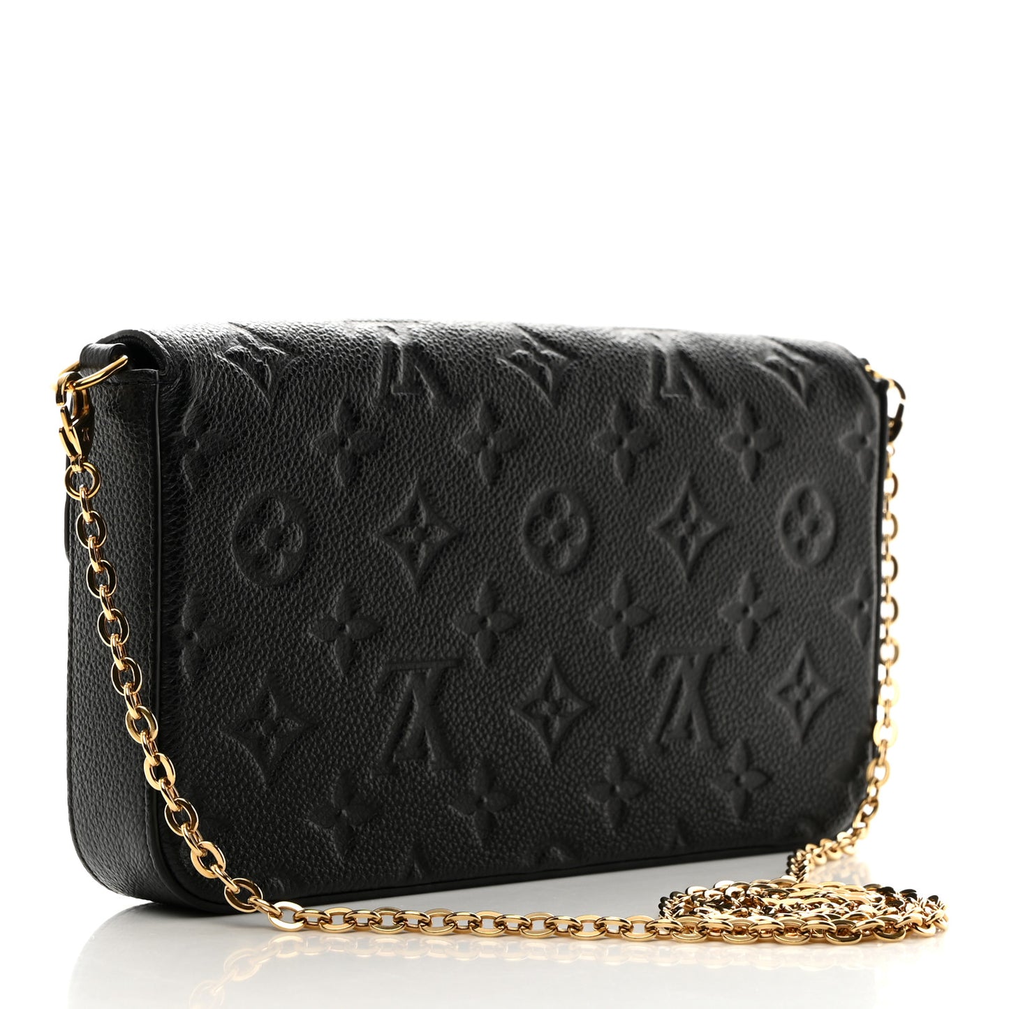Empreinte Pochette Felicie Chain Wallet Black