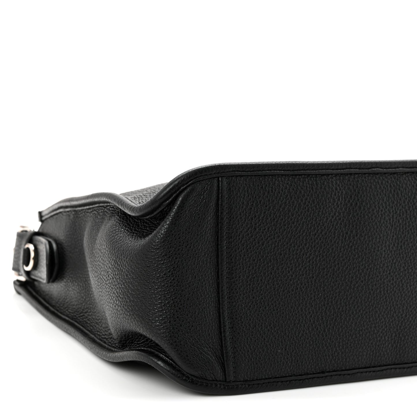 Vitello Daino Soft Hobo Messenger Bag Black