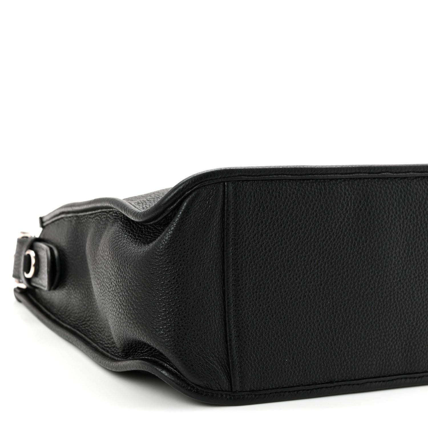 Prada Vitello Daino Soft Hobo Messenger Bag Black 9 of 11