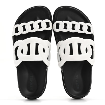 Hermes Nappa Womens Extra Sandals 35.5 White 2 of 11