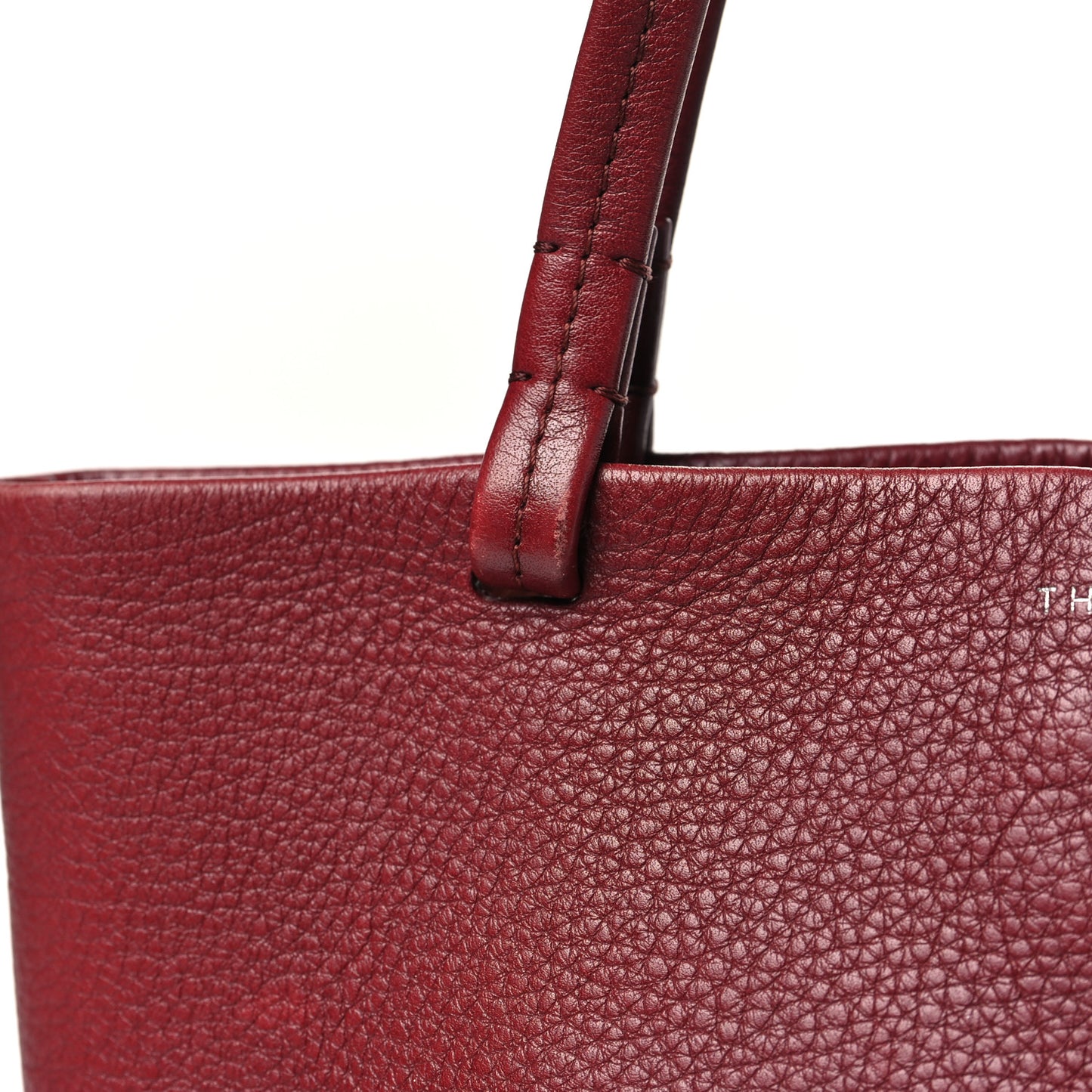 Grained Calfskin Small Park Tote Terracotta