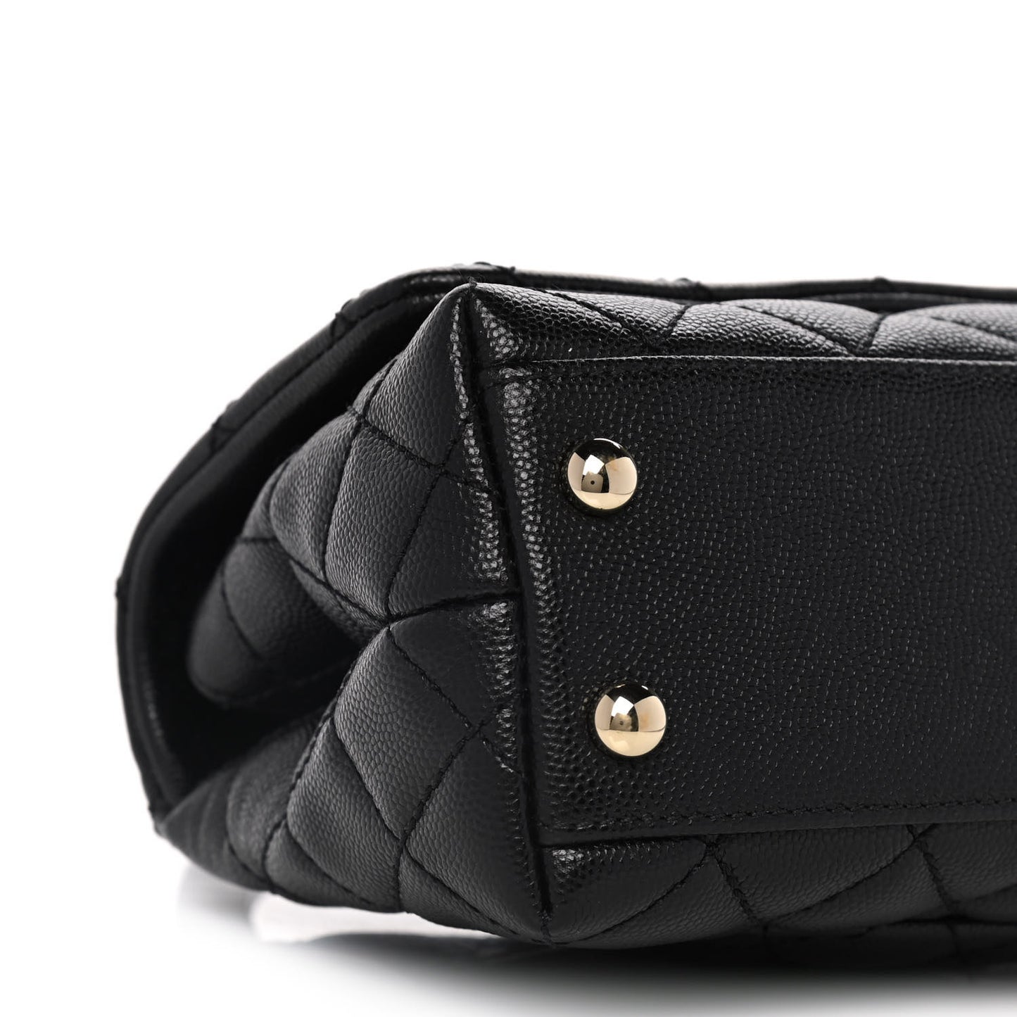 Caviar Quilted Extra Mini Coco Handle Flap Black