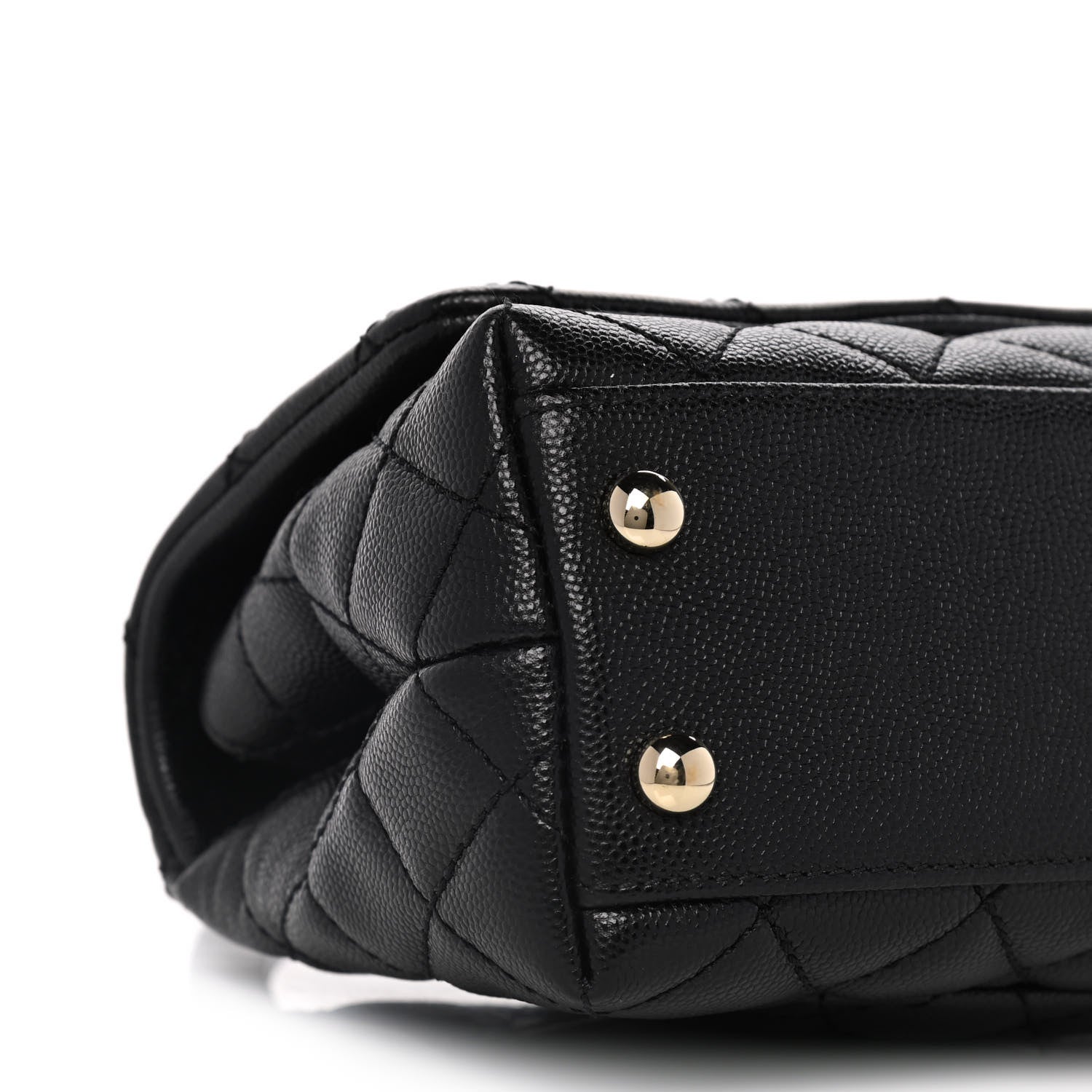 Chanel Caviar Quilted Extra Mini Coco Handle Flap Black 8 of 13