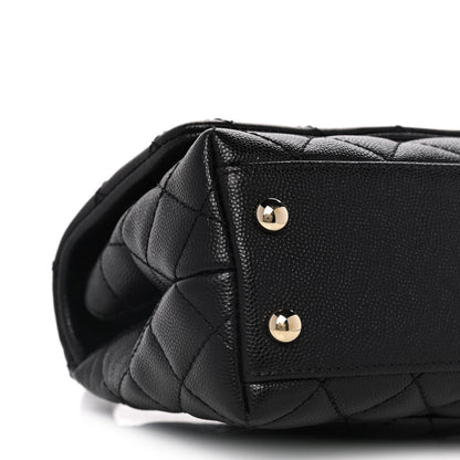 Chanel Caviar Quilted Extra Mini Coco Handle Flap Black 8 of 13