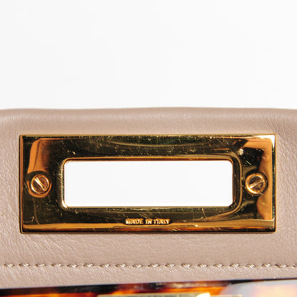 Fendi Vitello Seta Plexiglass Tortoise Medium Peekaboo Iconic Satchel Tortora 6 of 10