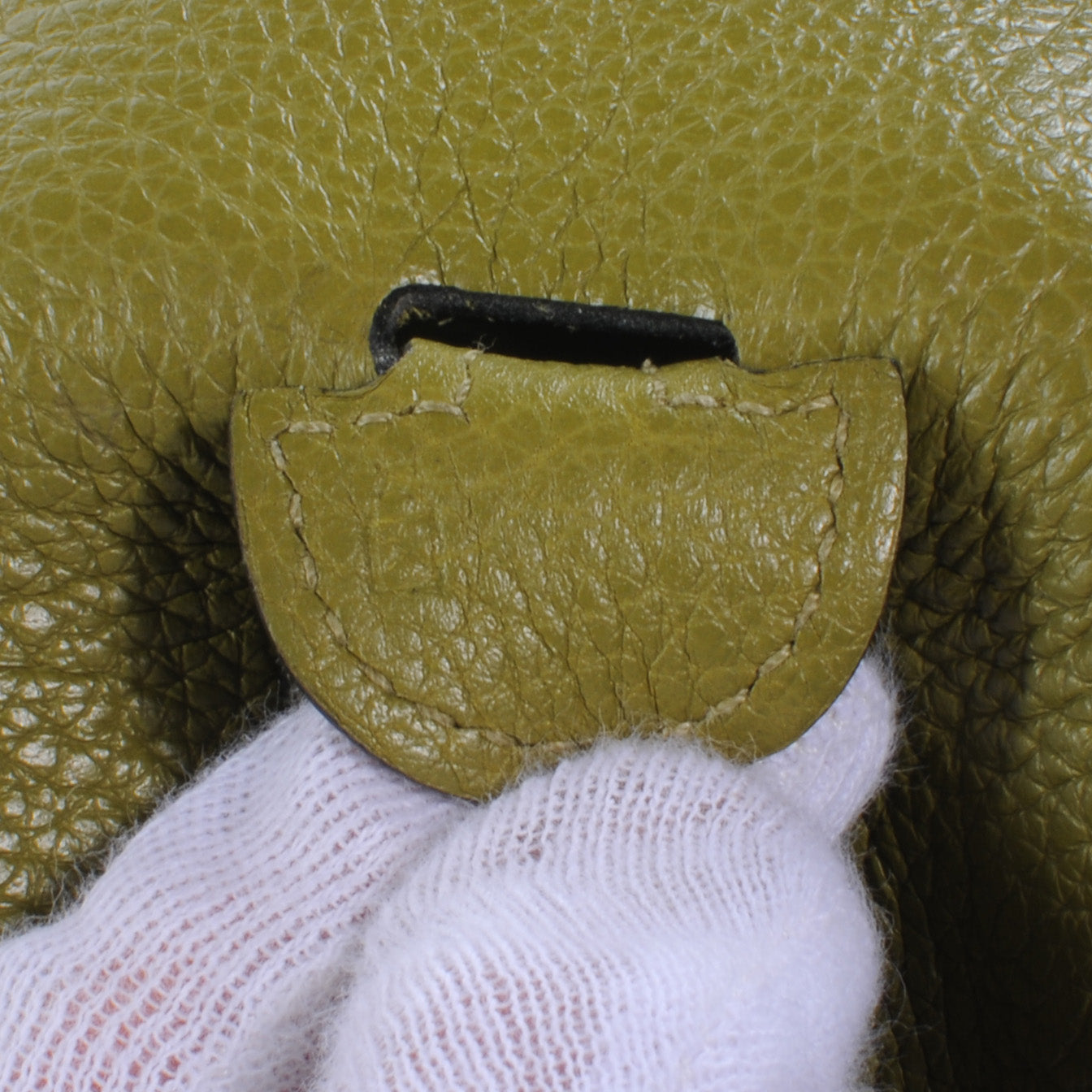 Hermes Taurillon Clemence Evelyne II PM Vert Chartreuse 7 of 8