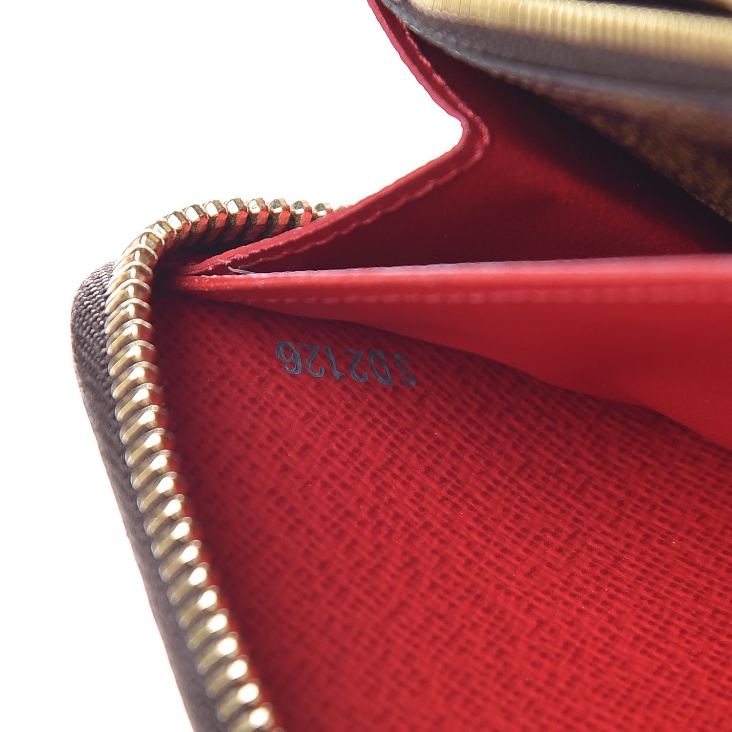 Louis Vuitton Damier Ebene Clemence Wallet Cherry 7 of 9