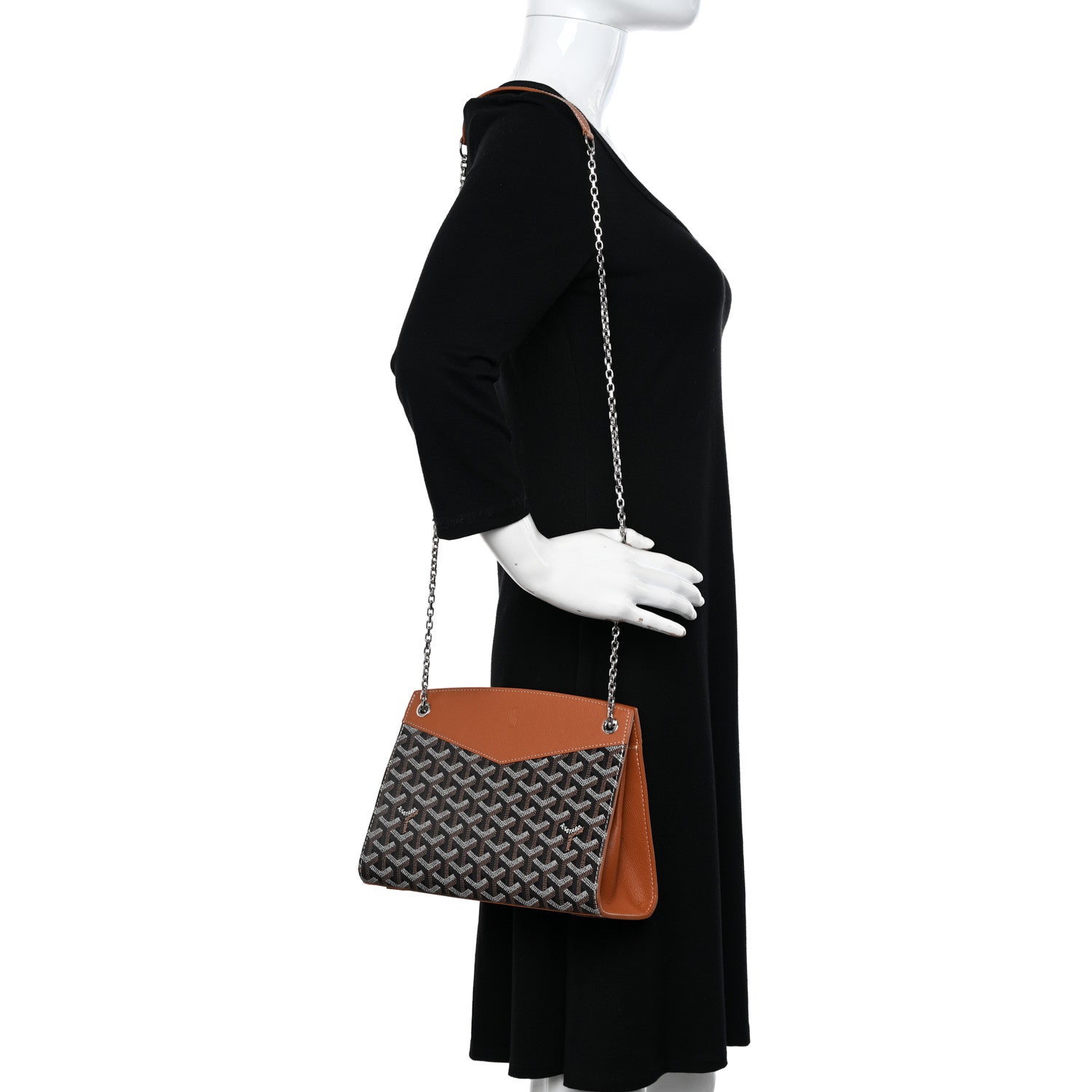 Goyard Goyardine Rouette Structure PM Black Tan 2 of 10