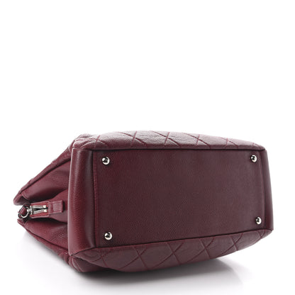 Chanel Caviar Quilted Timeless CC Tote Dark Red 4 of 17