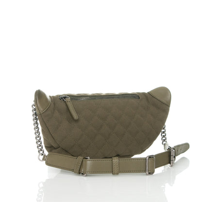 Chanel Canvas Lambskin Quilted Coco Cuba Charms Waist Bag Khaki 4 of 9