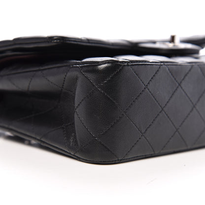 Chanel Lambskin Quilted Medium Double Flap Black 13 of 15