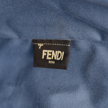 Fendi Vitello Elite Cuoio Monster Buggies Medium Roll Tote Black Multicolor Blue Cobalto 6 of 11