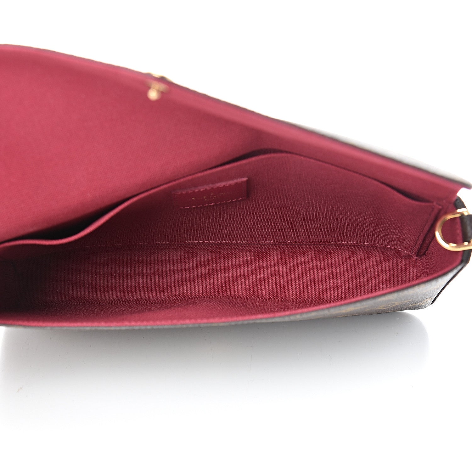 Louis Vuitton Monogram Pochette Felicie Chain Wallet Fuchsia 4 of 11
