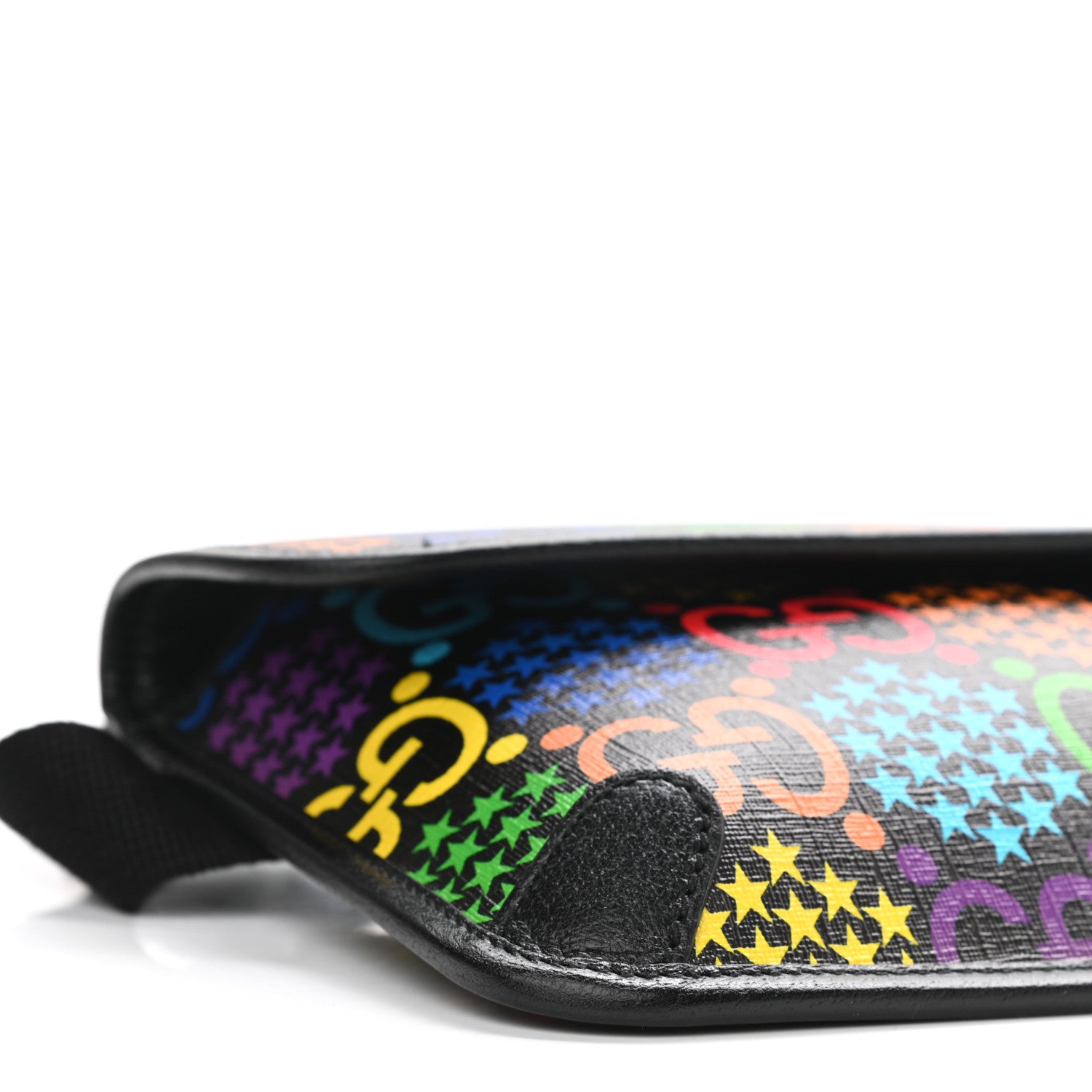 Gucci GG Supreme Monogram Psychedelic Slim Belt Bag Black 9 of 10