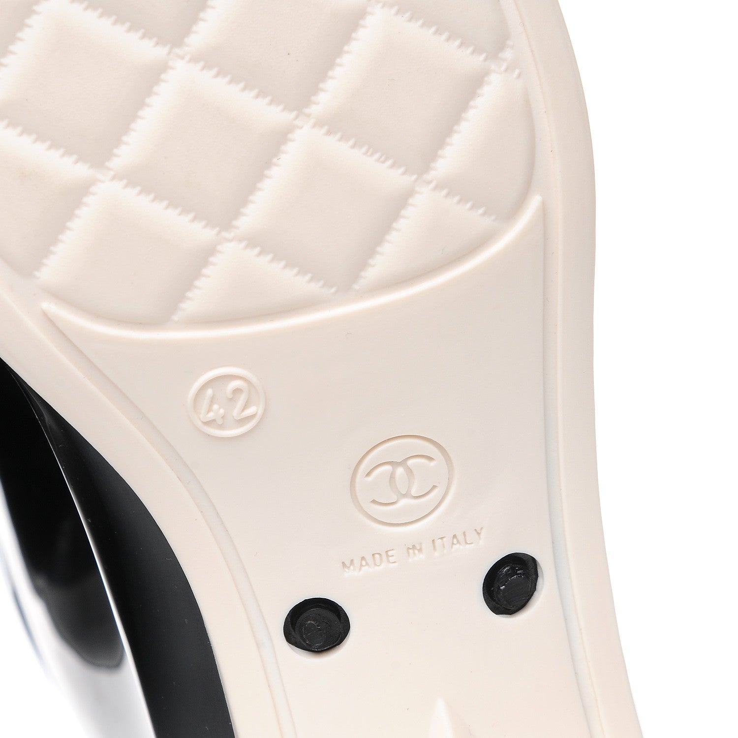 Chanel Rubber Camellia Rain Boots 42 Black 6 of 8