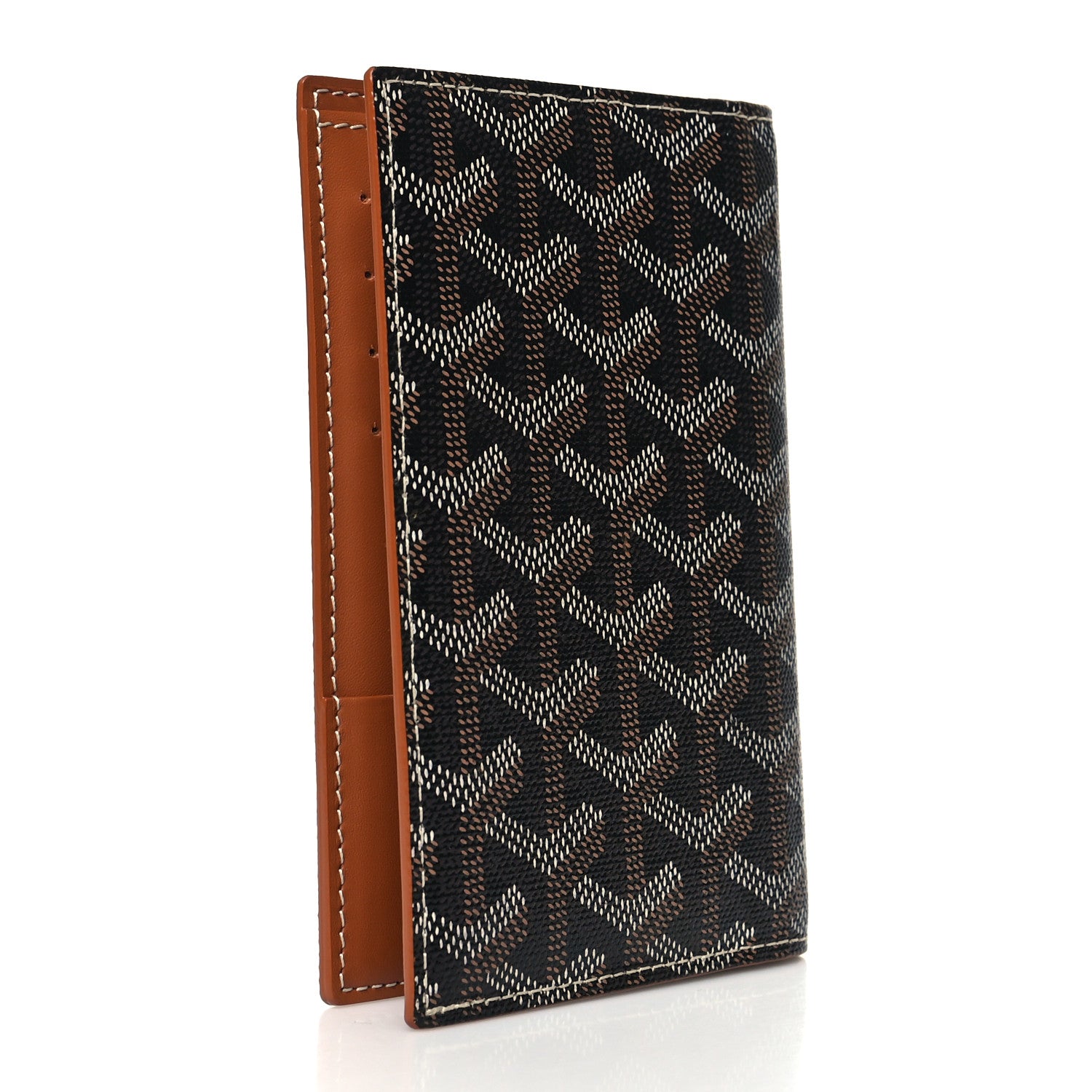 Goyard Goyardine Grenelle Passport Wallet Black Gold 3 of 8