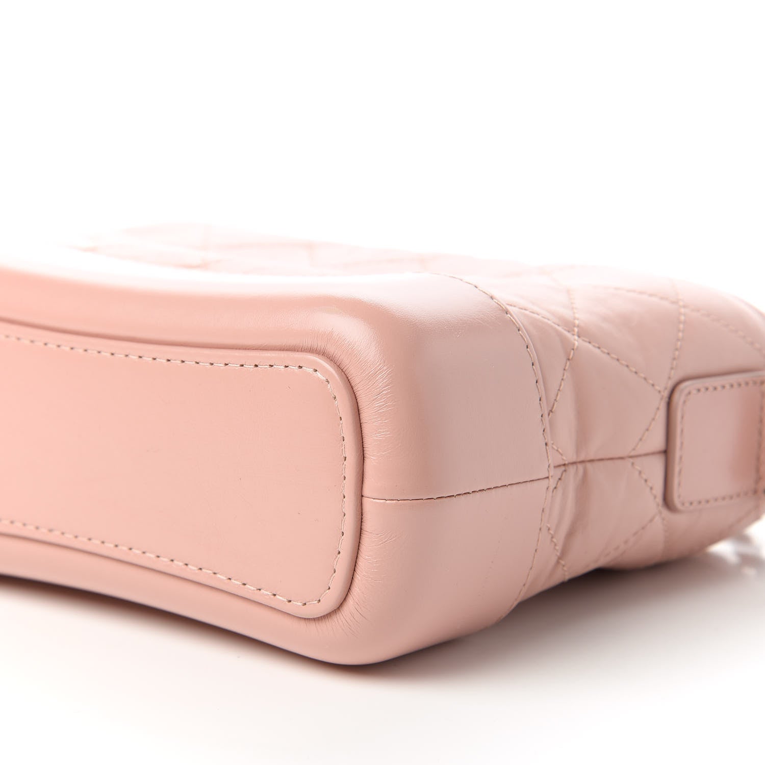 Chanel Aged Calfskin Quilted Small Gabrielle Hobo Pink 7 of 10