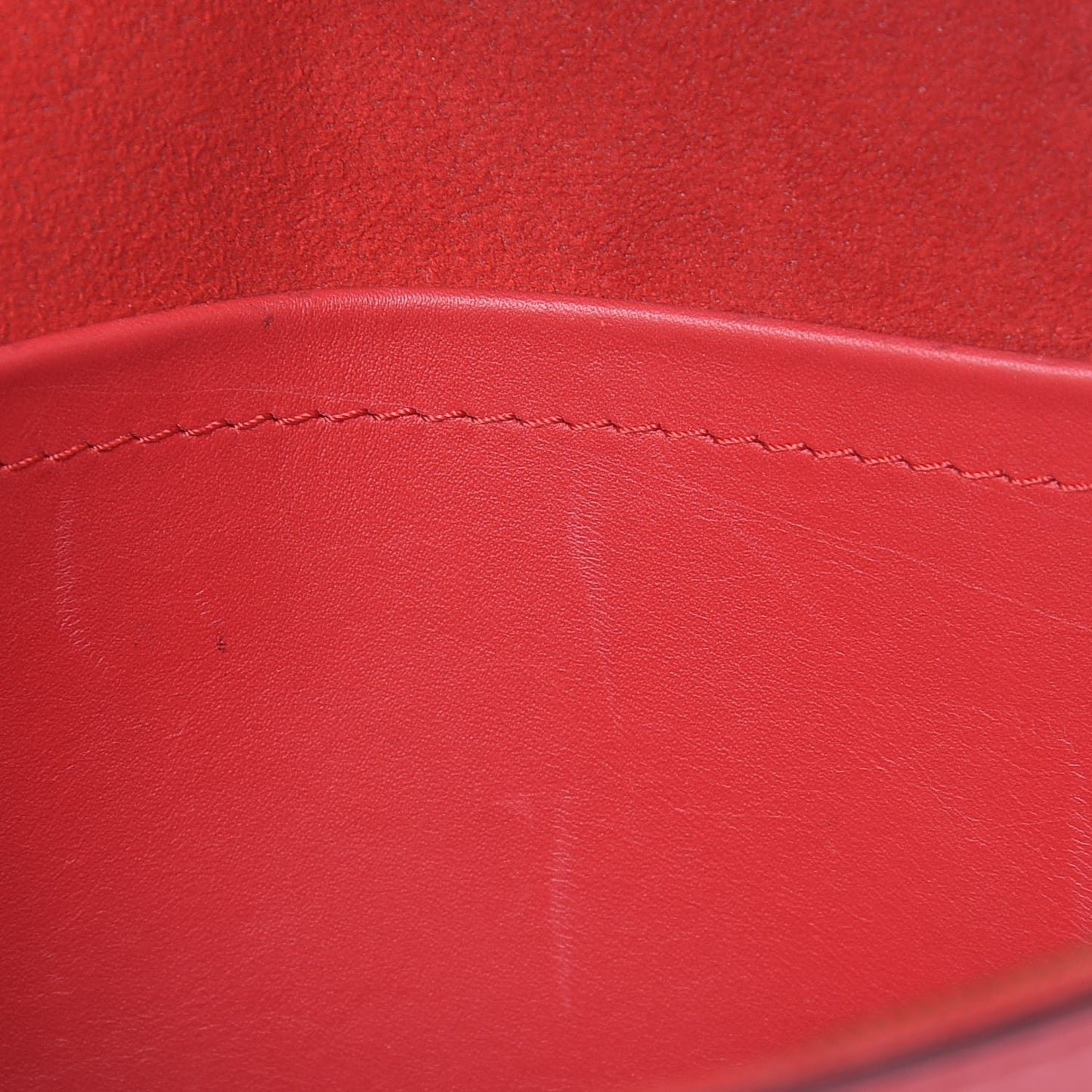 Calfskin Chain Louise MM Red